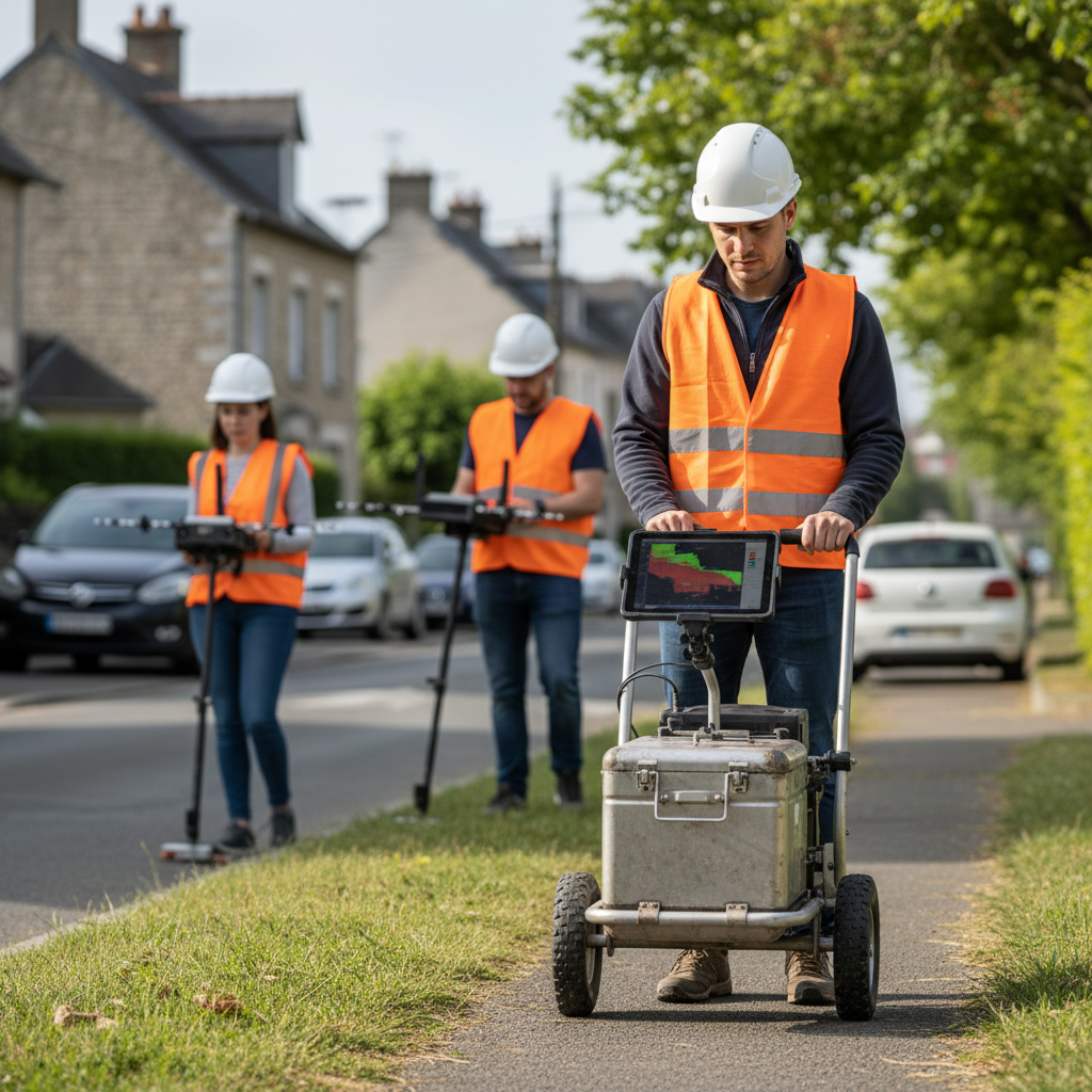 Détection de réseaux enterrés à Mézières-sur-Seine : services professionnels